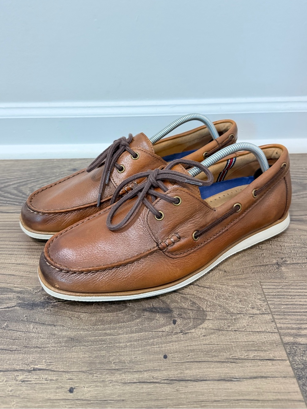 Florsheim Brown Leather Boat Shoes Men’s Size 10M